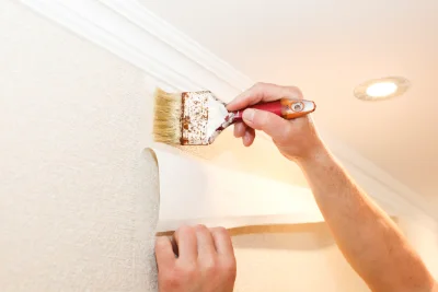 Pose de papier peint au Cheylas — revêtements muraux et toiles de verre